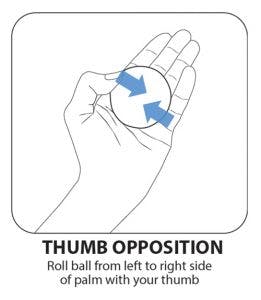 physical therapy hand exercises with ball