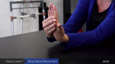 wrist bending hand exercise for stroke recovery