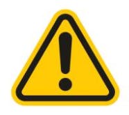 warning sign with exclamation mark in the center