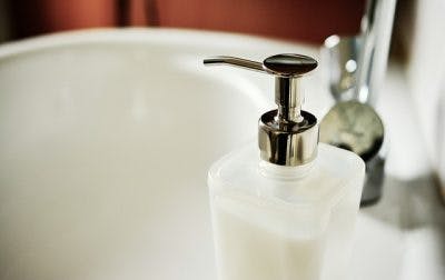 soap pump home modification for stroke patients