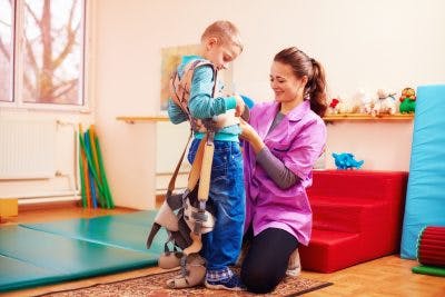 physical therapy and bracing for treating toe walking