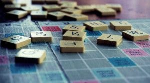 scrabble tiles on board