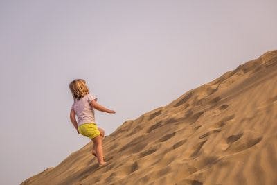 practice walking on sand as leg exercise for cerebral palsy