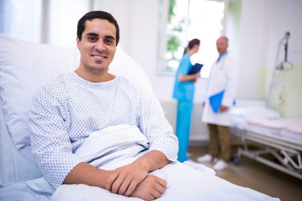 Brain injury patient in hospital ready to learn how to recover from brain injury