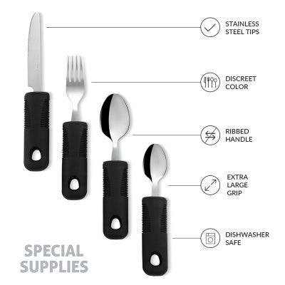 Special Supplies Adaptive Utensils (4-Piece Kitchen Set) Weighted