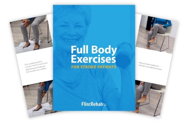 ebook with the title "full body exercises for stroke patients"