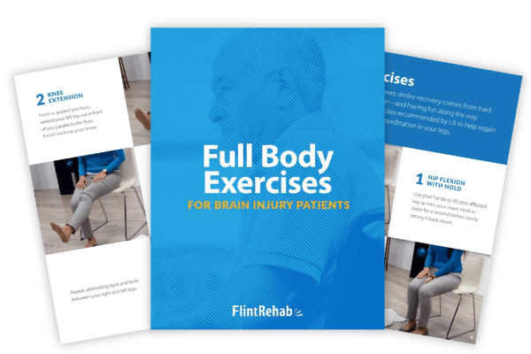 ebook with brain injury recovery exercises and example pages