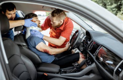 car accident hyperextension spinal cord injury