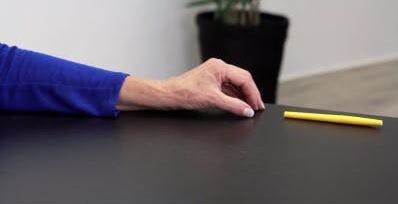 final position for hand exercise for stroke patients