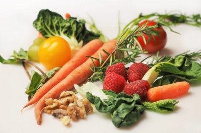 arrangement of healthy foods and natural remedies for stroke patients