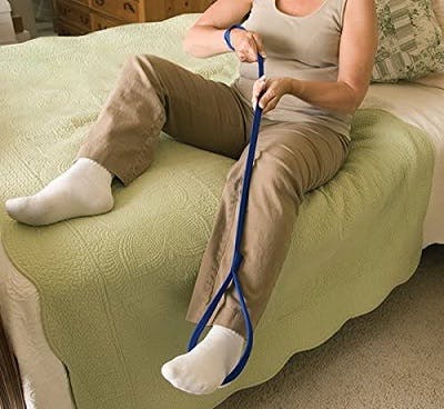 leg lifter adaptive tool for bed transfers