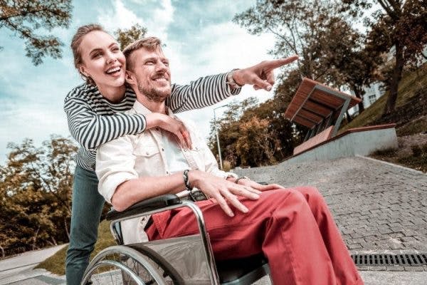 c2 spinal cord injury patient in a wheelchair