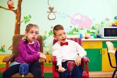 children with cerebral palsy in the classroom
