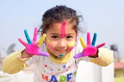 painting activity for kids with cerebral palsy