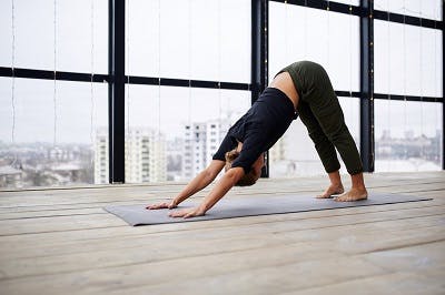 downward dog pose for yoga