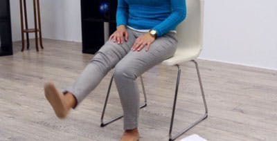 position finale pour les exercices d'AVC pour les jambes