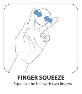 Hand ball squeeze exercise hot sale