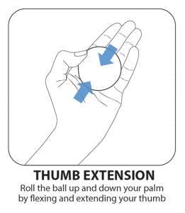 thumb extension therapy ball exercises for stroke survivors