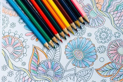 A place to post, discuss, gift adult coloring books