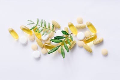 assorted natural vitamins that help heal brain damage naturally