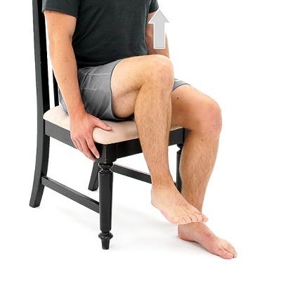 Seated Straight Leg Raise - AAROM, Strap - [P]rehab