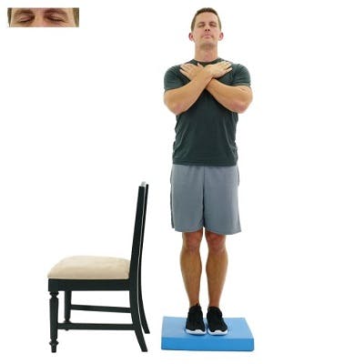 standing with eyes closed exercise for stroke patients